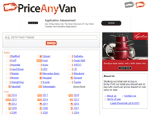 Tablet Screenshot of priceanyvan.com